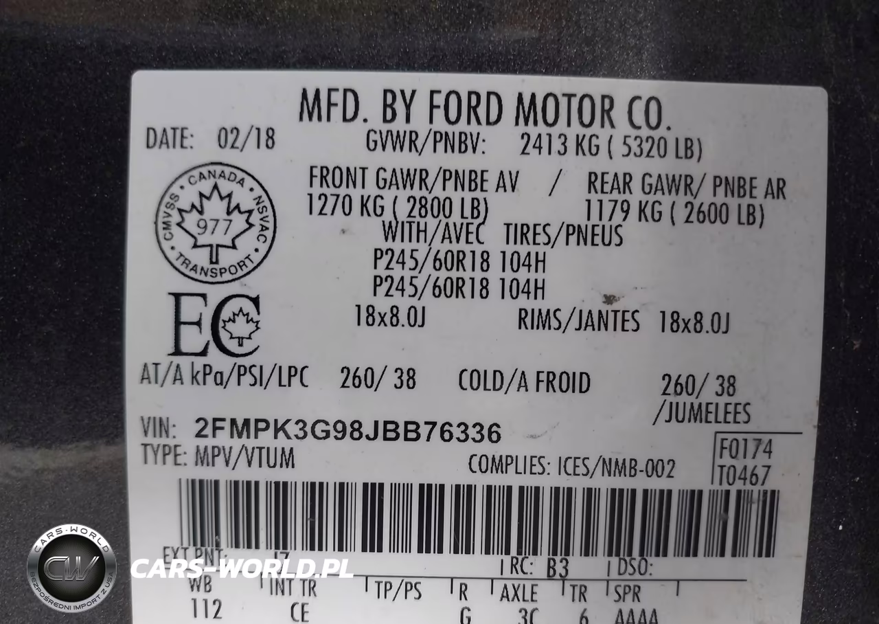 2018 Ford Edge Se VIN:2FMPK3G98JBB76336 - 9