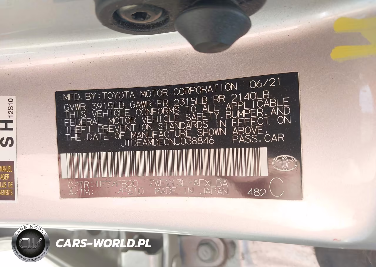 2022 Toyota Corolla Hybrid Le VIN:JTDEAMDE0NJ038846 - 9