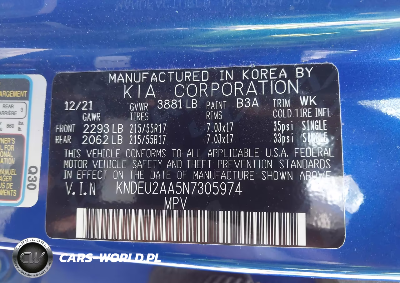 2022 Kia Seltos S VIN:KNDEU2AA5N7305974 - 9