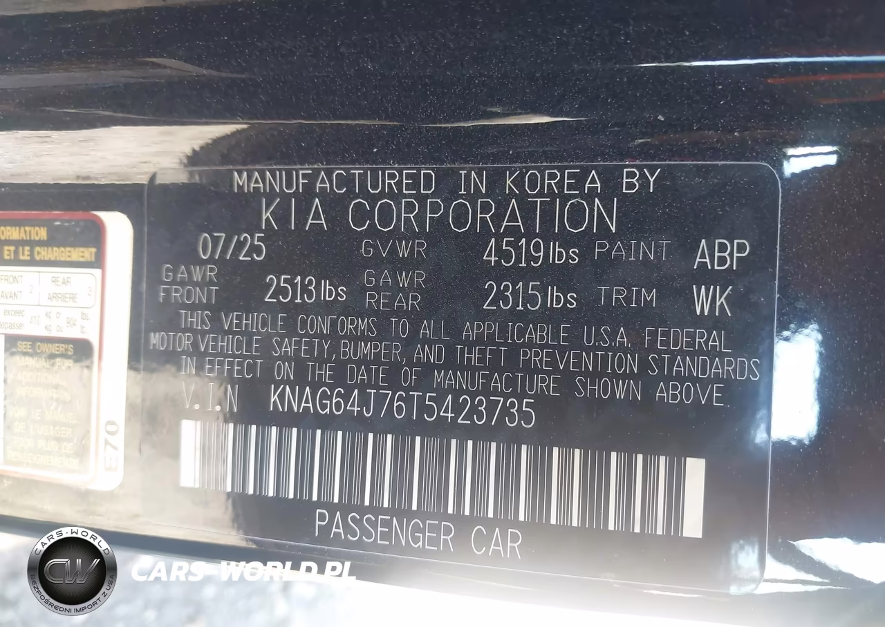 2026 Kia K5 Gt-Line Awd VIN:KNAG64J76T5423735 - 9
