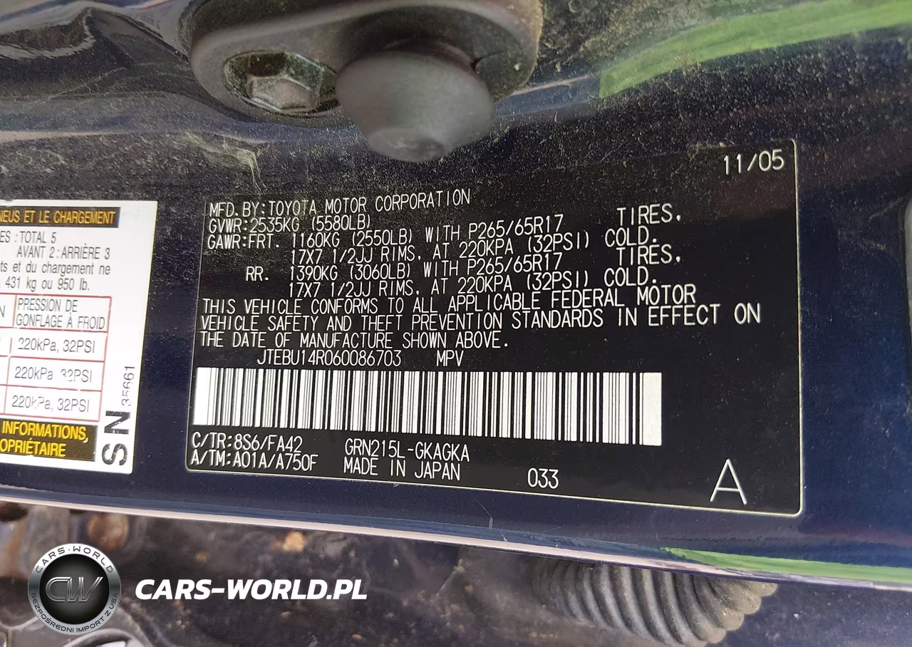 2006 Toyota 4Runner Sr5 VIN:JTEBU14R060086703 - 9