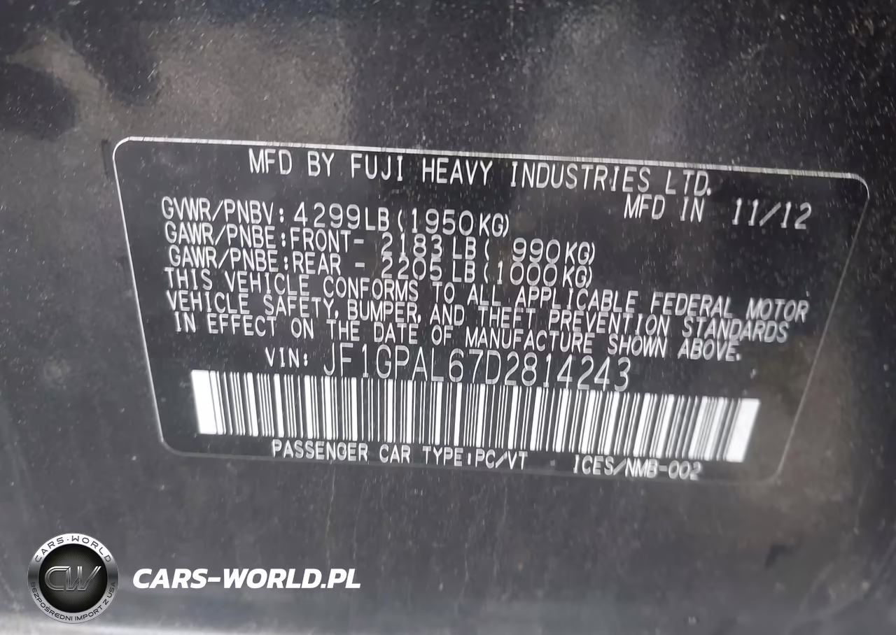 2013 Subaru Impreza 2.0I Sport Premium VIN:JF1GPAL67D2814243 - 9