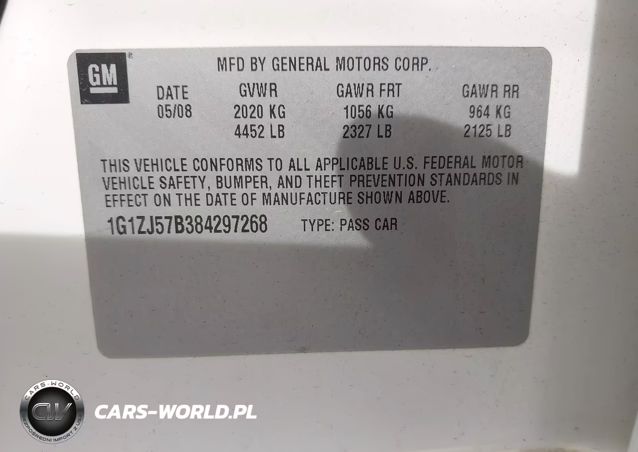 2008 Chevrolet Malibu Lt VIN:1G1ZJ57B384297268 - 9