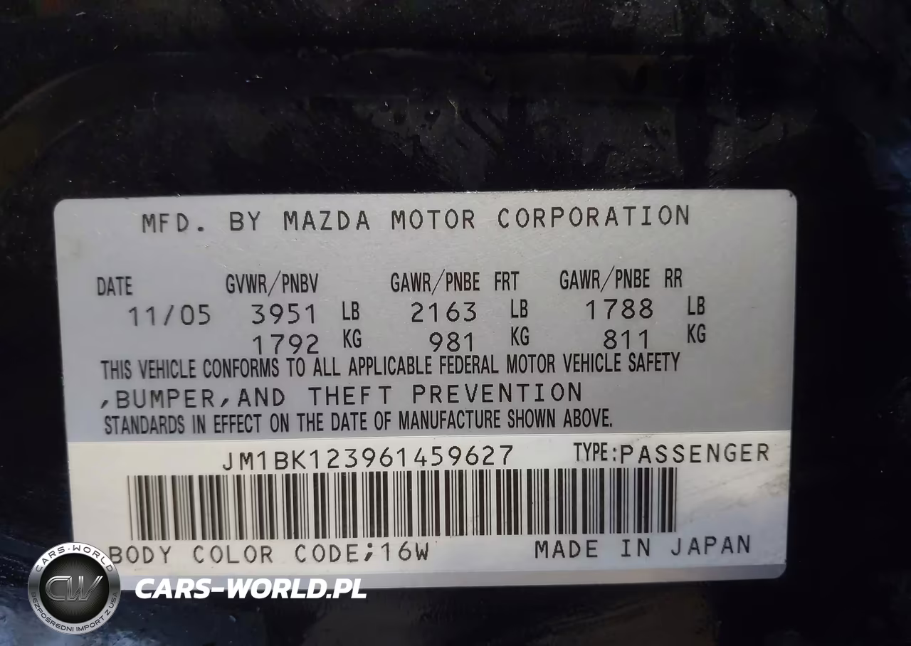 2006 Mazda Mazda3 S VIN:JM1BK123961459627 - 9