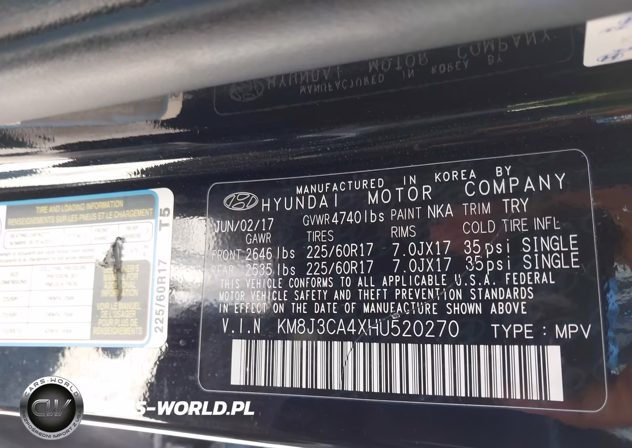 2017 Hyundai Tucson Se VIN:KM8J3CA4XHU520270 - 9