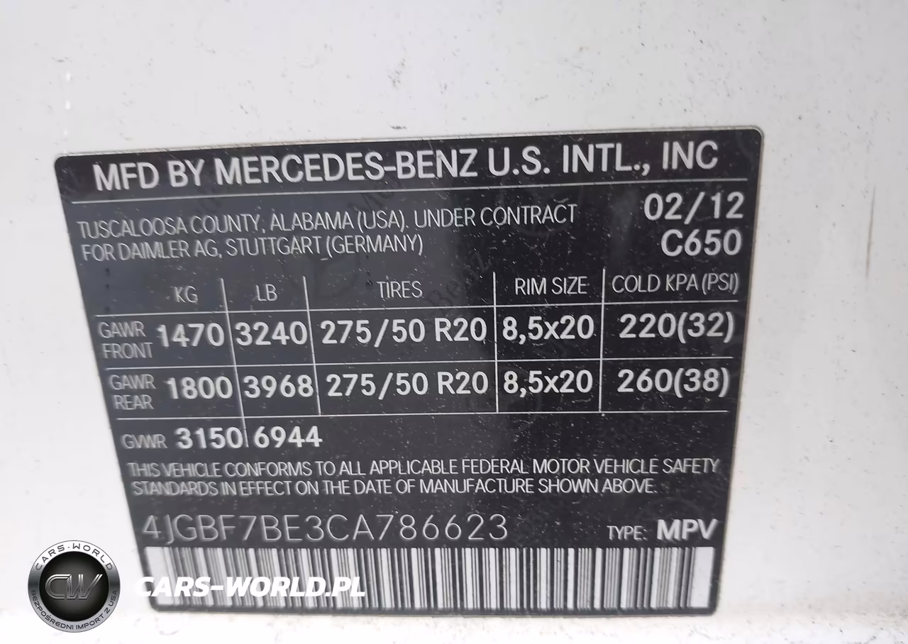 2012 Mercedes-Benz Gl 450 4Matic VIN:4JGBF7BE3CA786623 - 9
