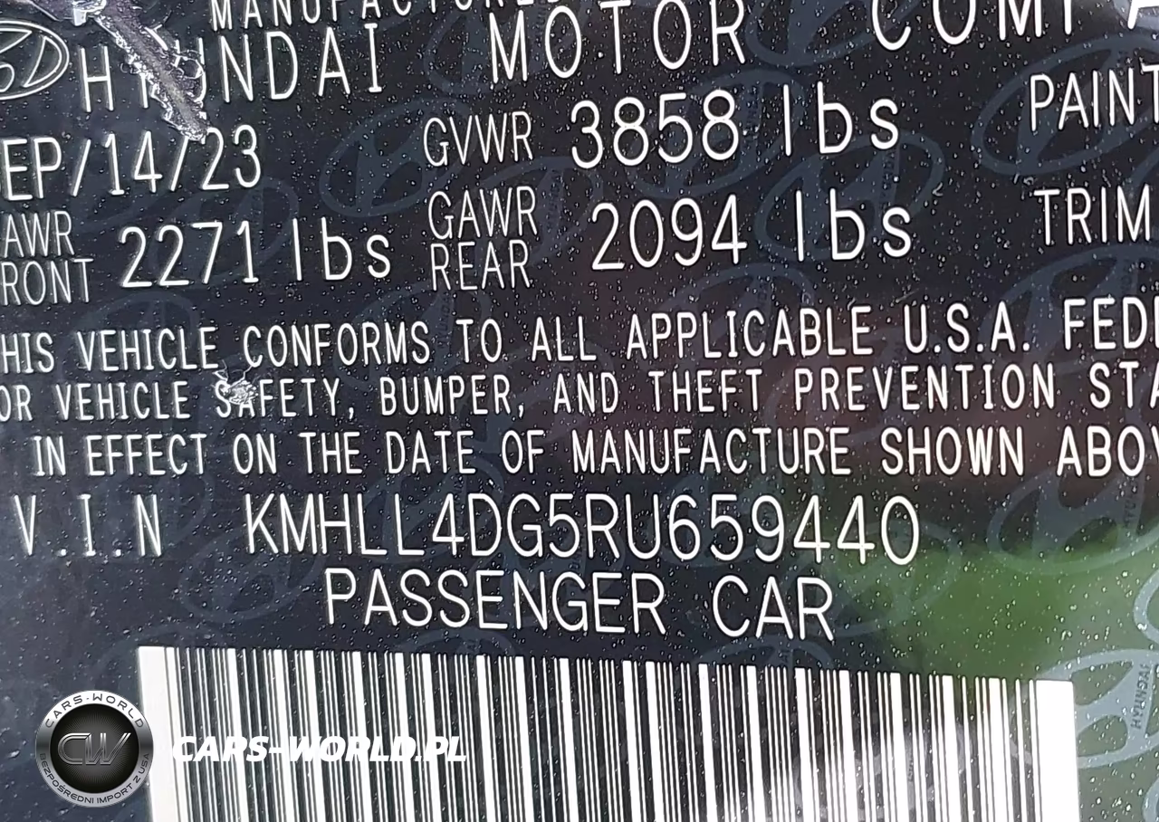 2024 Hyundai Elantra Se VIN:KMHLL4DG5RU659440 - 9