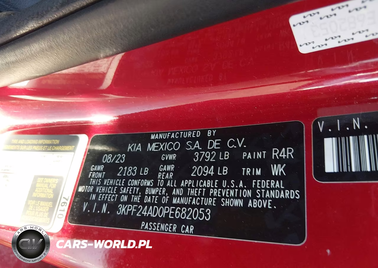 2023 Kia Forte Lxs VIN:3KPF24AD0PE682053 - 9