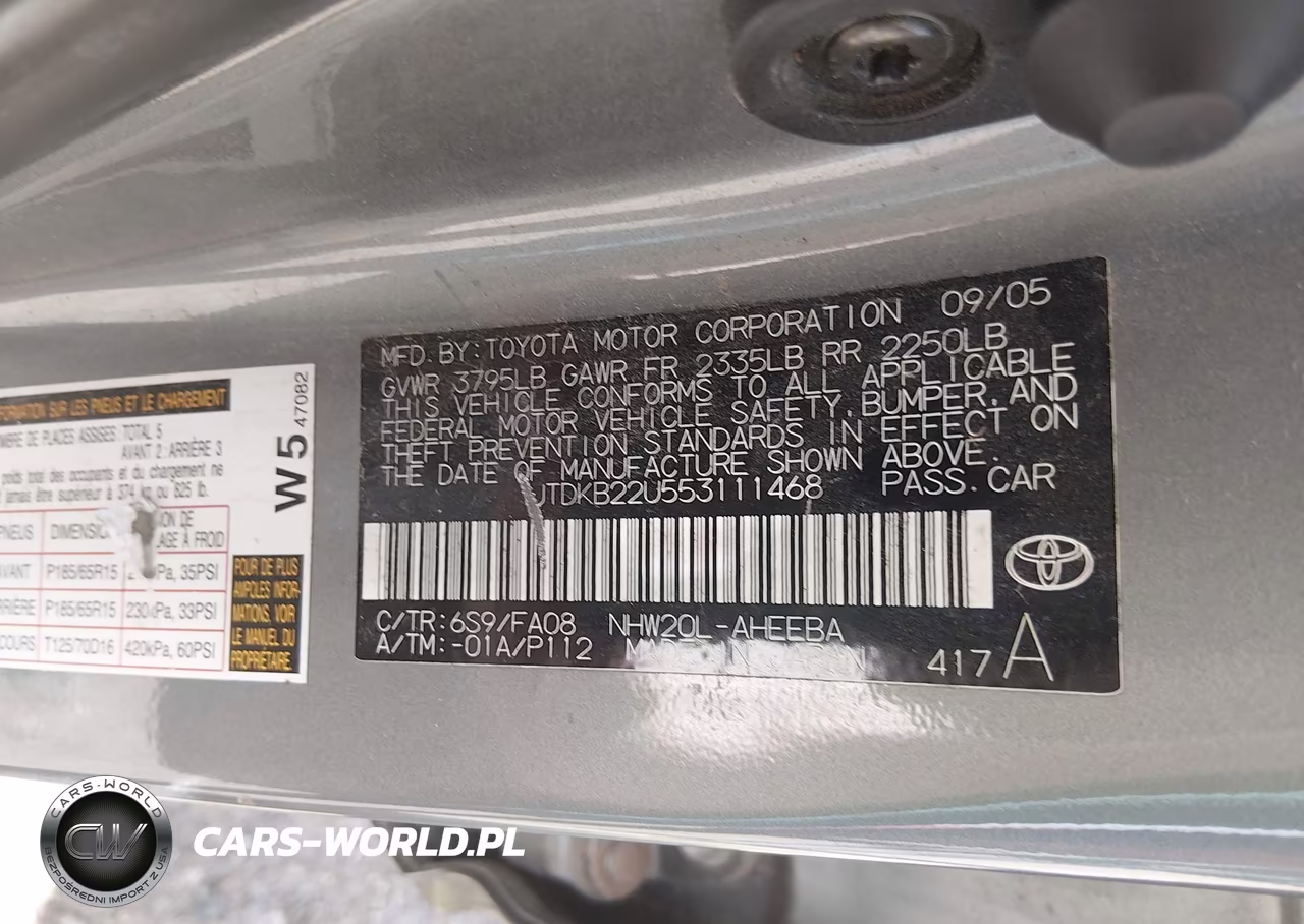2005 Toyota Prius VIN:JTDKB22U553111468 - 9