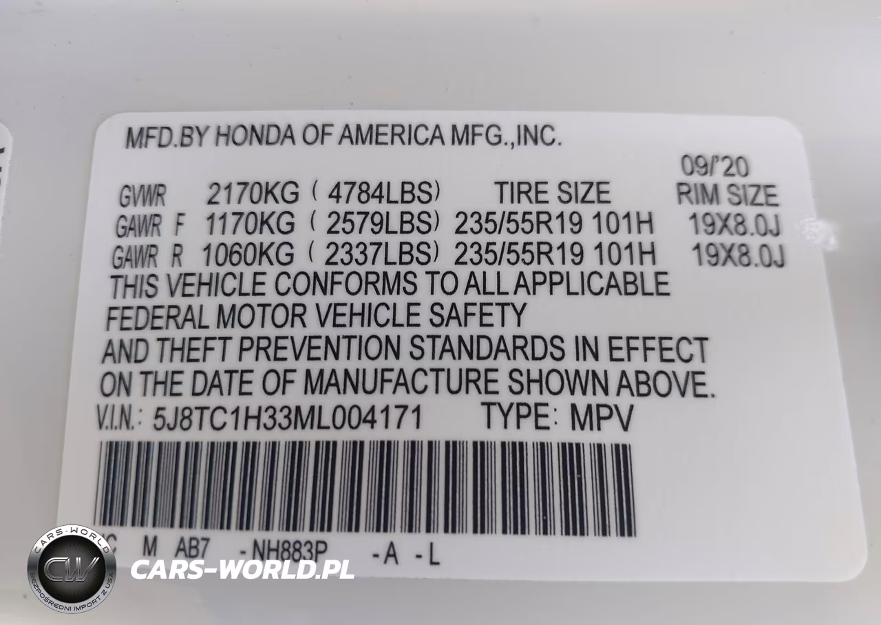 2021 Acura Rdx Standard VIN:5J8TC1H33ML004171 - 9