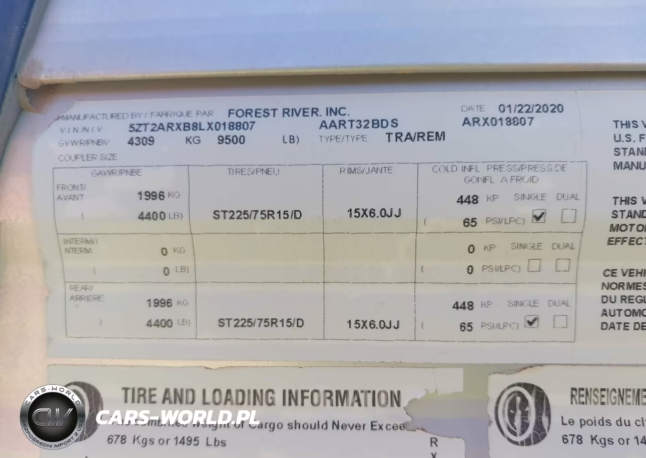 2020 Forest River Aurora 32 Bds VIN:5ZT2ARXB8LX018807 - 9