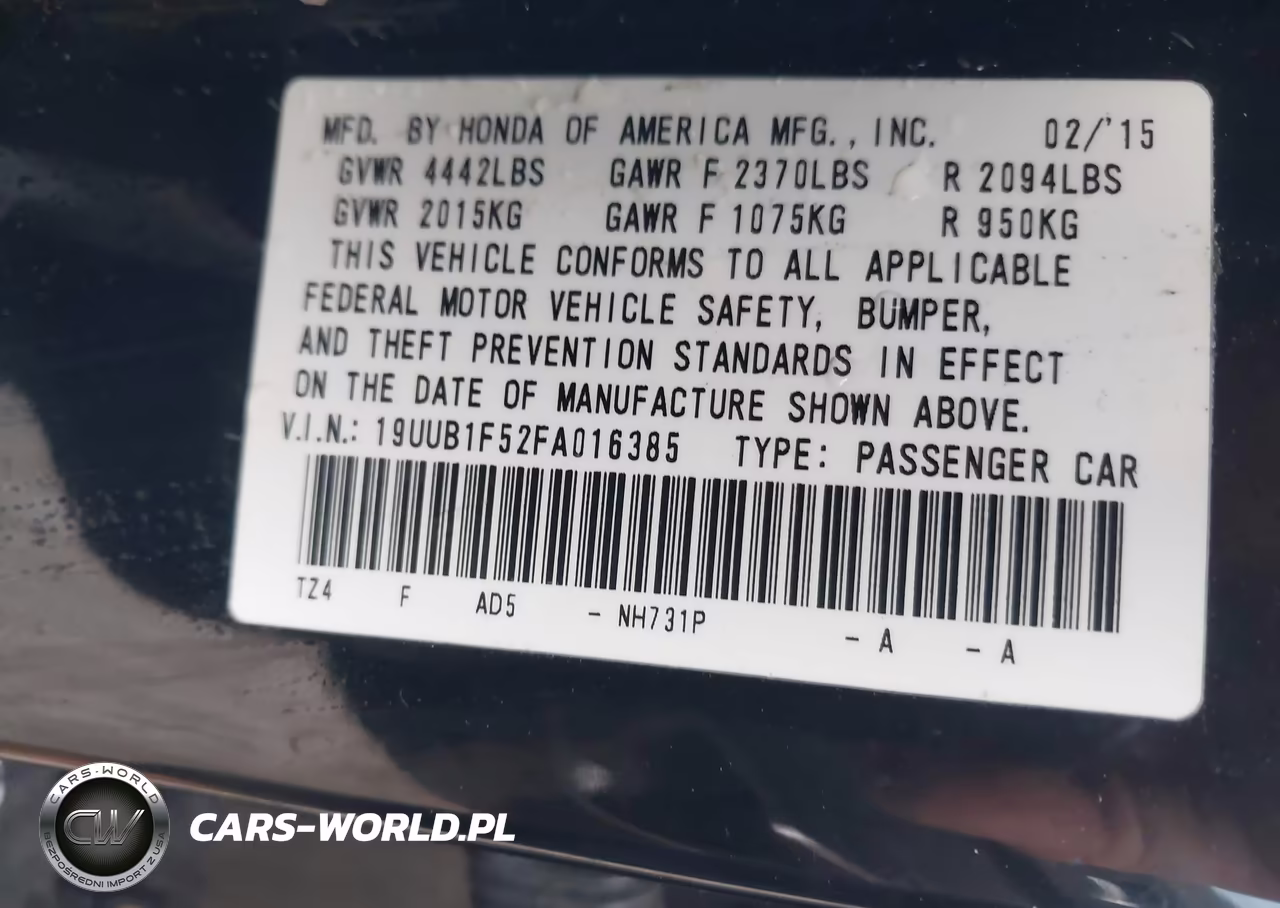 2015 Acura Tlx Tech VIN:19UUB1F52FA016385 - 9