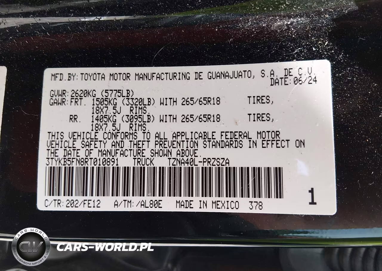 2024 Toyota Tacoma Trd Sport VIN:3TYKB5FN8RT010891 - 9