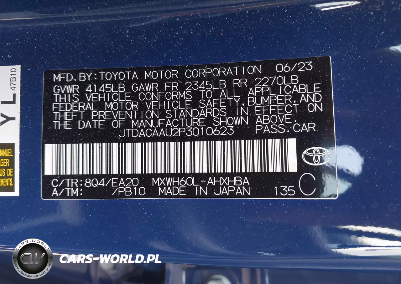 2023 Toyota Prius Limited VIN:JTDACAAU2P3010623 - 9