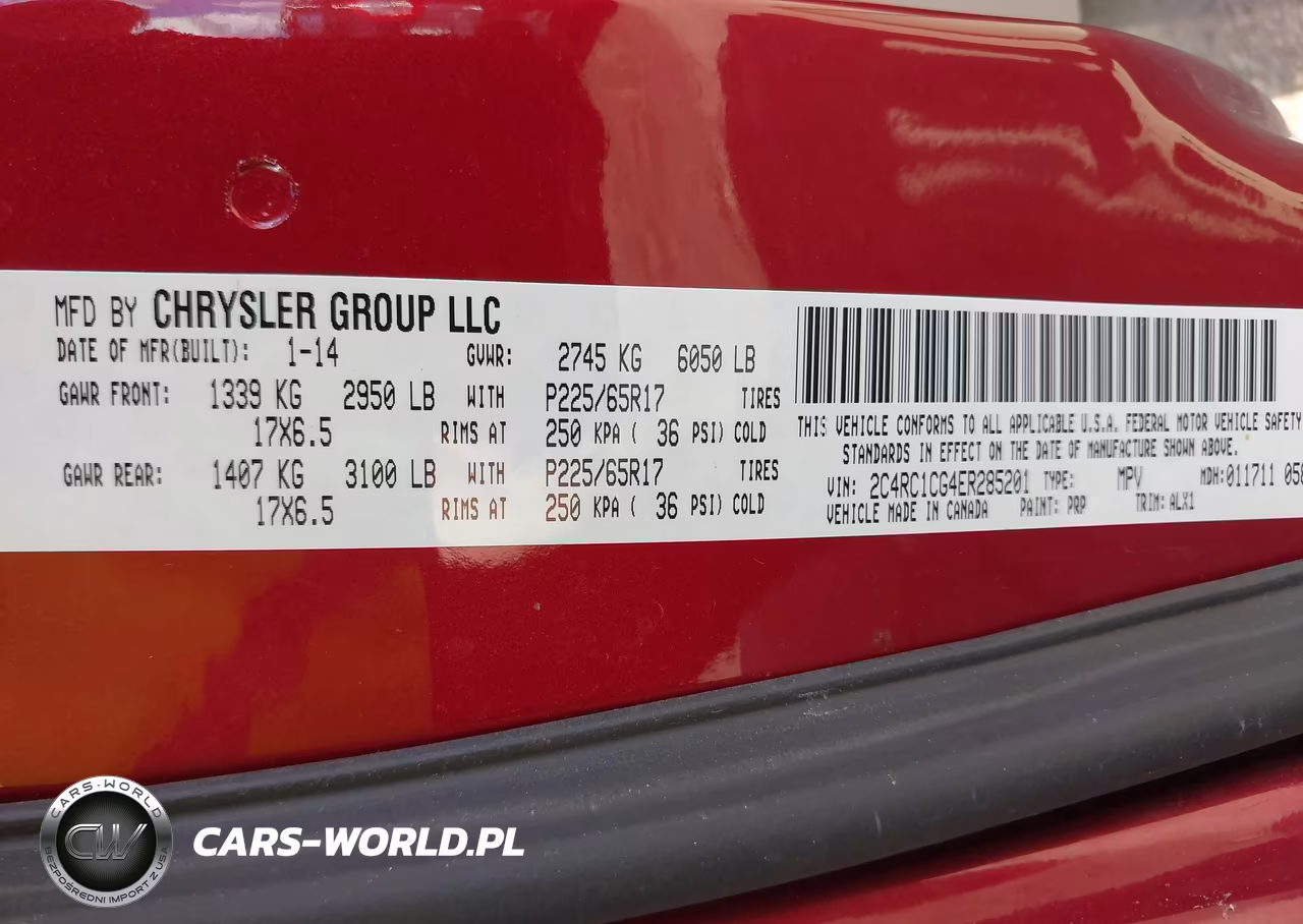 2014 Chrysler Town & Country Touring-L VIN:2C4RC1CG4ER285201 - 9