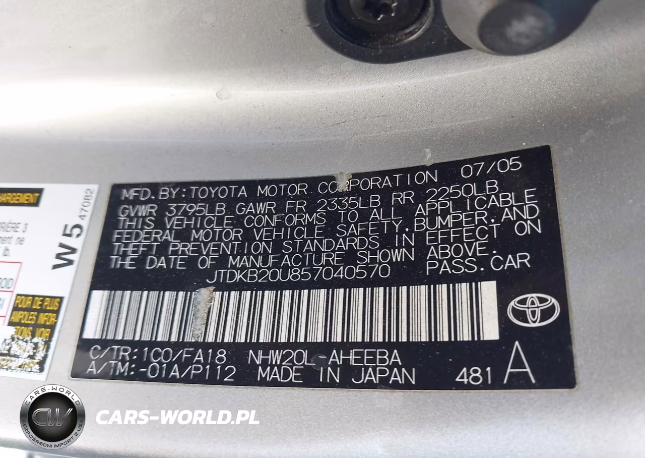 2005 Toyota Prius VIN:JTDKB20U857040570 - 9