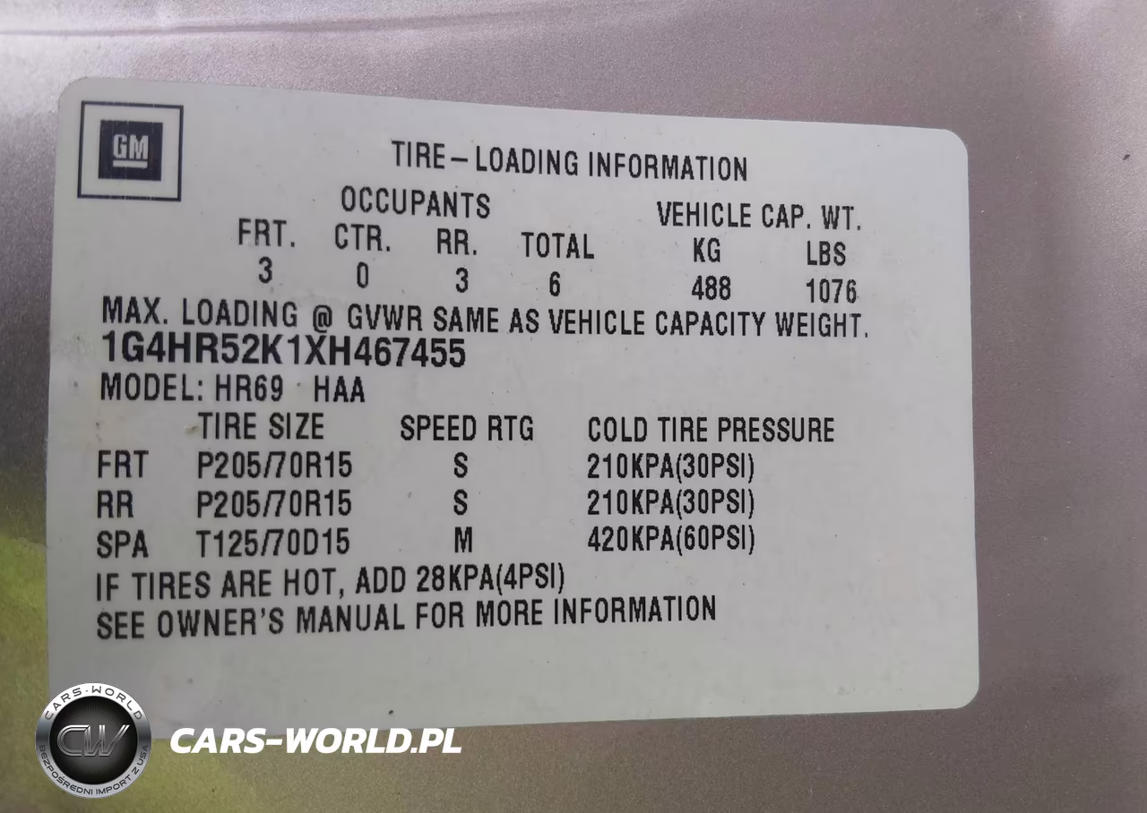 1999 Buick Lesabre Limited VIN:1G4HR52K1XH467455 - 9