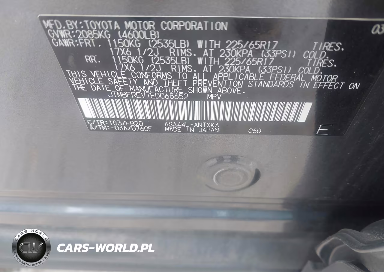 2014 Toyota Rav4 Le VIN:JTMBFREV7ED068652 - 9