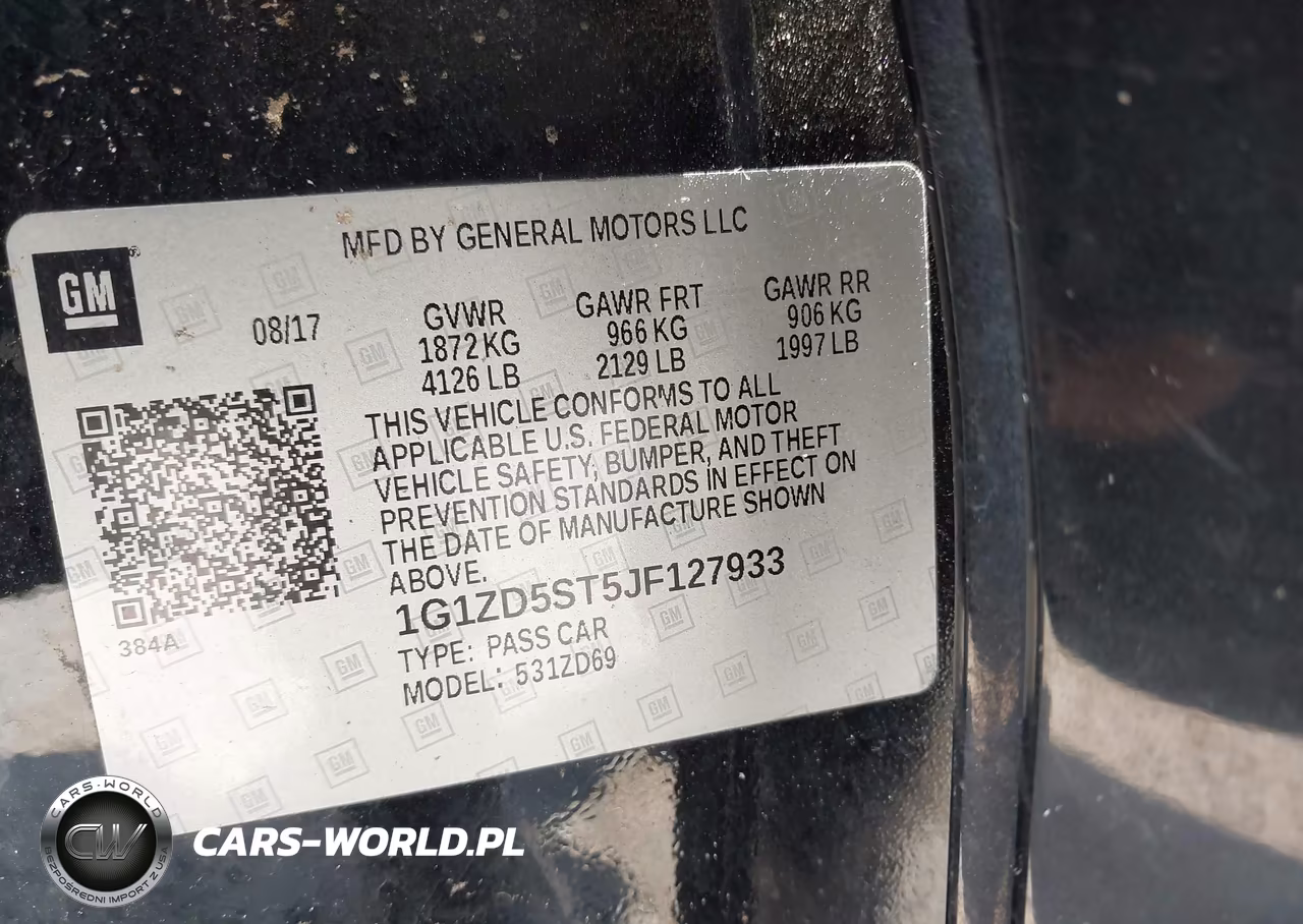 2018 Chevrolet Malibu Lt VIN:1G1ZD5ST5JF127933 - 9