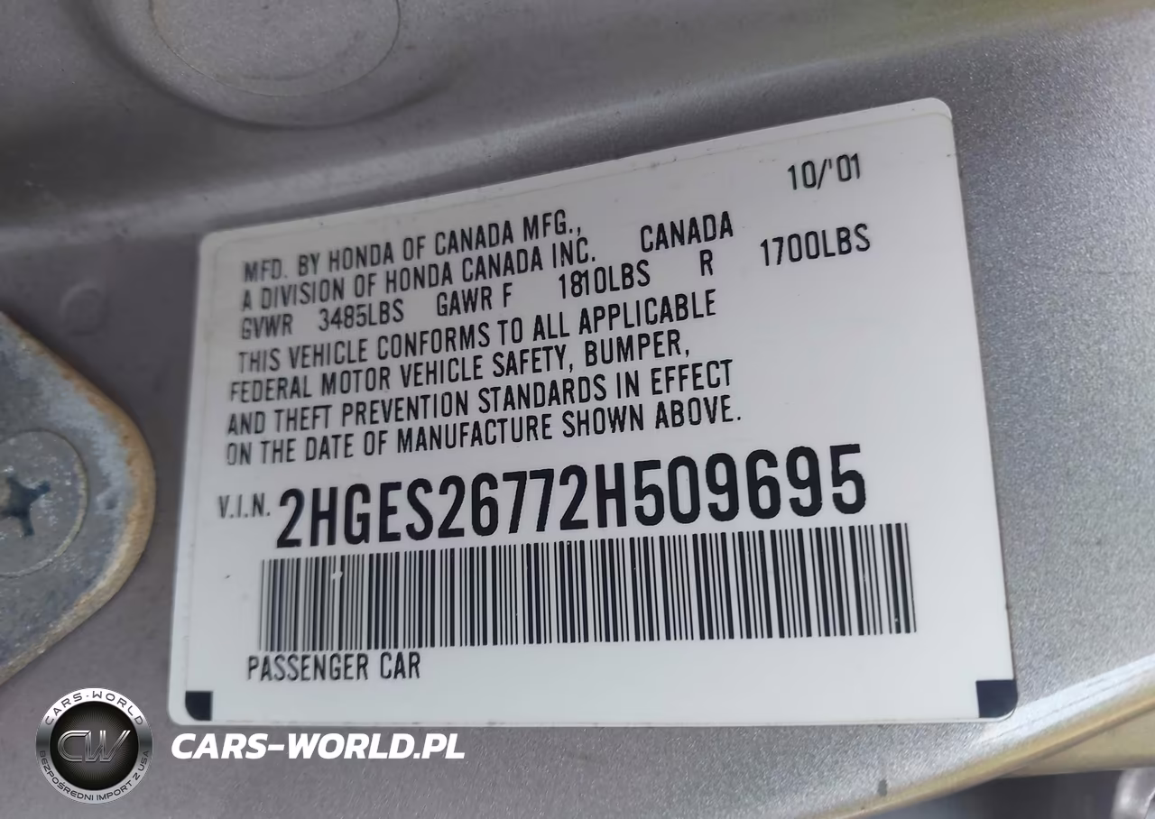2002 Honda Civic Ex VIN:2HGES26772H509695 - 9