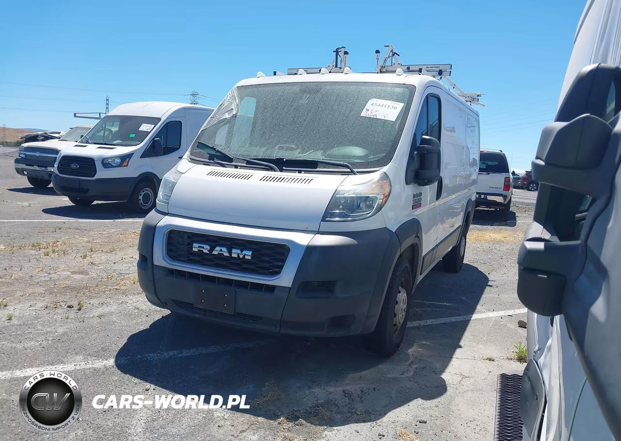 2019 Ram Promaster 1500 Low Roof 136 Wb VIN:3C6TRVAGXKE511955 - 2