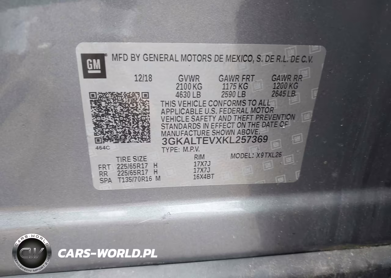 2019 GMC Terrain Sle VIN:3GKALTEVXKL257369 - 9