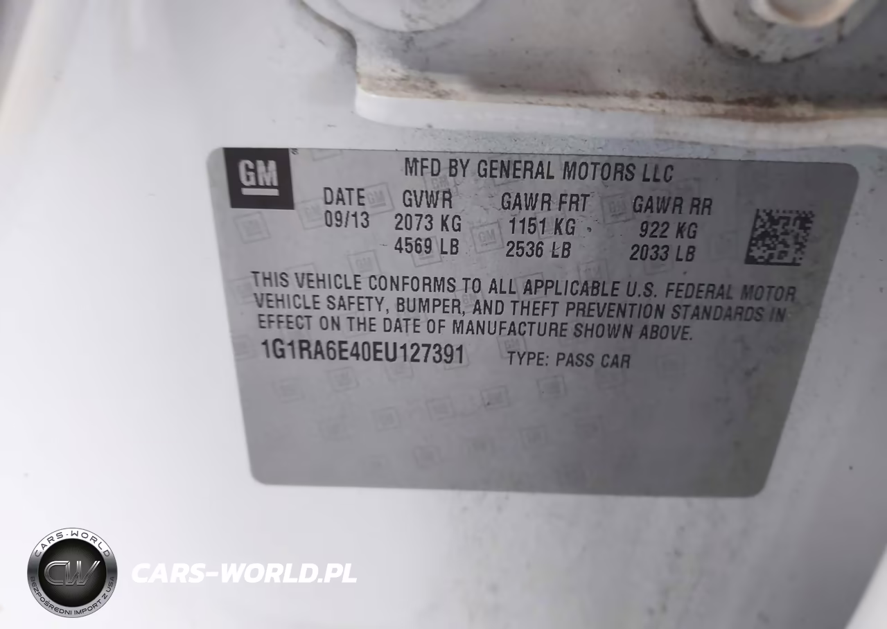 2014 Chevrolet Volt VIN:1G1RA6E40EU127391 - 9
