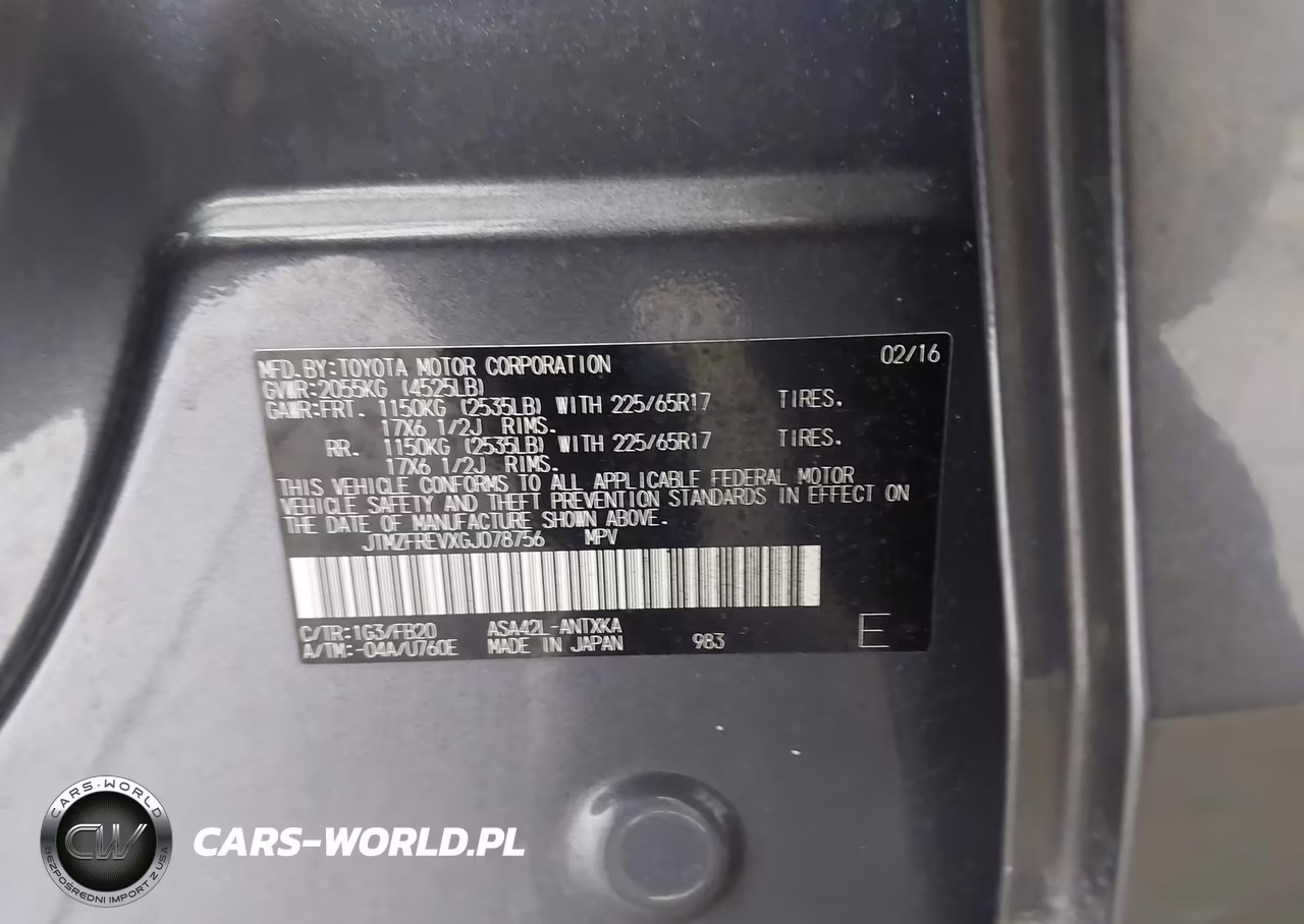 2016 Toyota Rav4 Le VIN:JTMZFREVXGJ078756 - 9