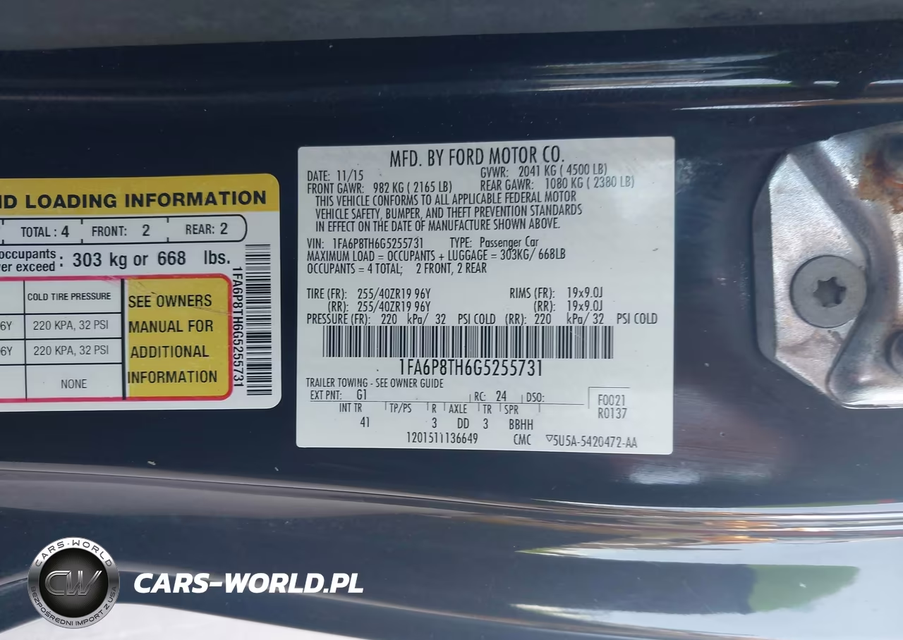 2016 Ford Mustang Ecoboost VIN:1FA6P8TH6G5255731 - 9