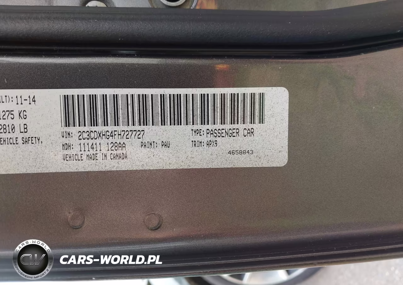 2015 Dodge Charger Sxt VIN:2C3CDXHG4FH727727 - 9