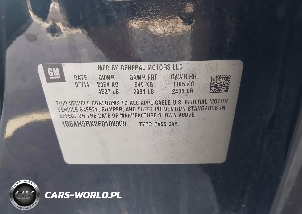2015 Cadillac Ats Luxury VIN:1G6AH5RX2F0102969 - 9