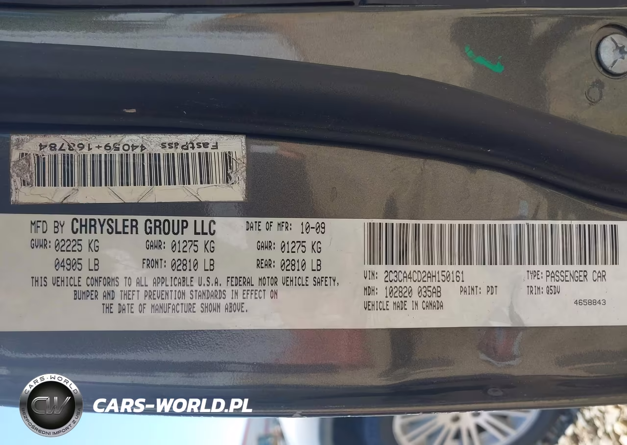 2010 Chrysler 300 Touring VIN:2C3CA4CD2AH150161 - 9