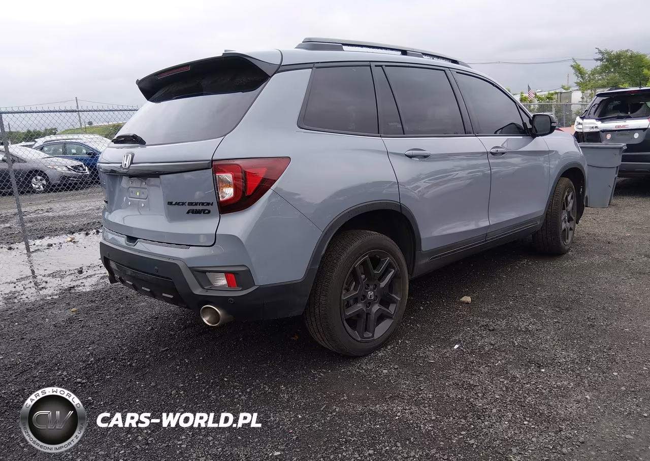 2025 Honda Passport Awd Black VIN:5FNYF8H89SB015899 - 4