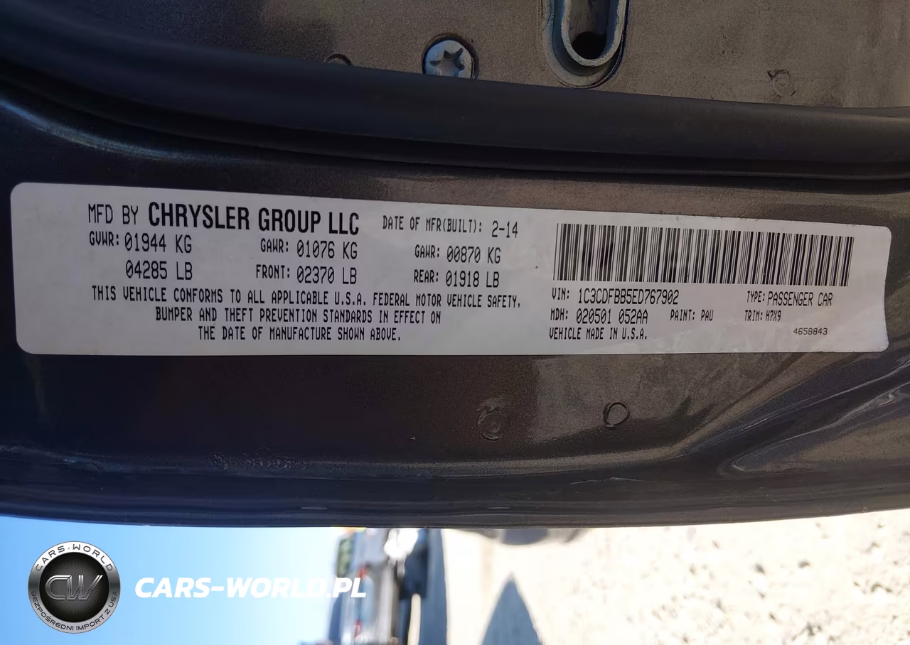 2014 Dodge Dart Sxt VIN:1C3CDFBB5ED767902 - 9