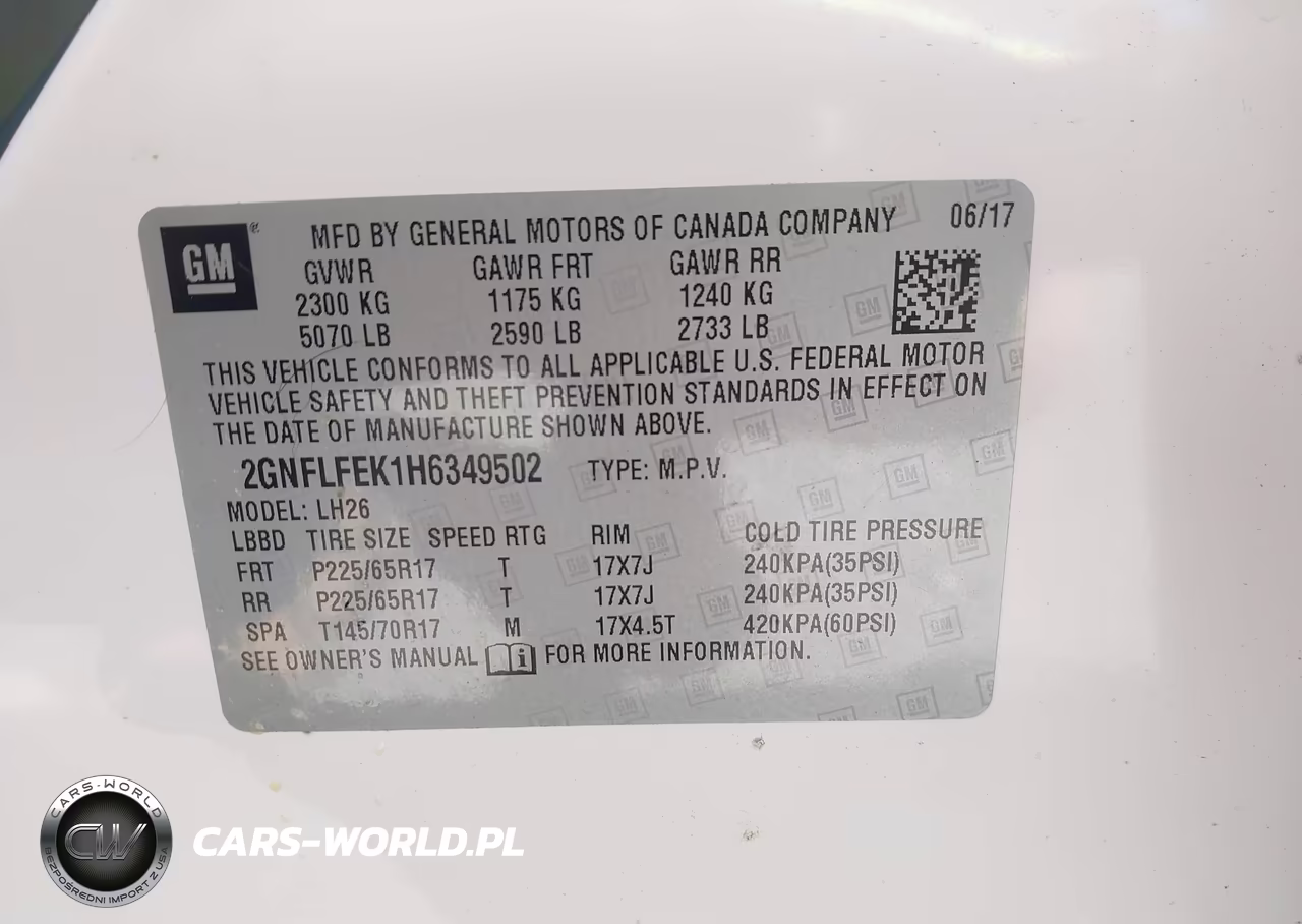 2017 Chevrolet Equinox Lt VIN:2GNFLFEK1H6349502 - 9