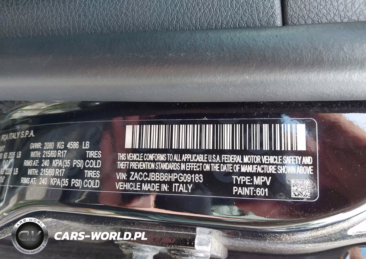 2017 Jeep Renegade Latitude VIN:ZACCJBBB6HPG09183 - 9