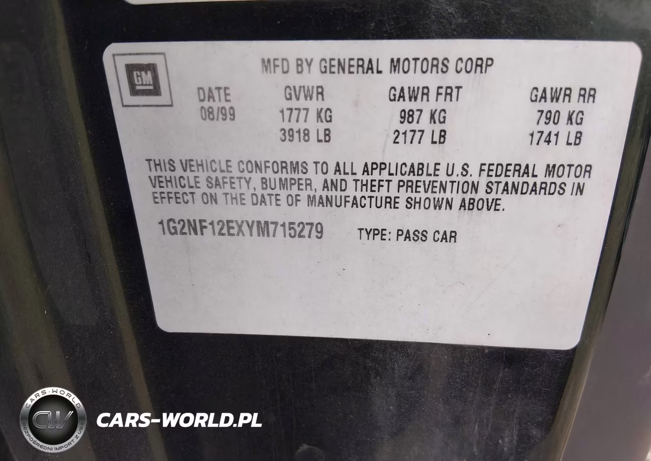 2000 Pontiac Grand Am Se1 VIN:1G2NF12EXYM715279 - 9