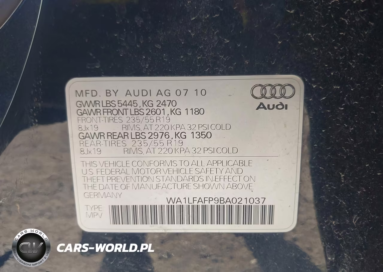 2011 Audi Q5 2.0T Premium VIN:WA1LFAFP9BA021037 - 9