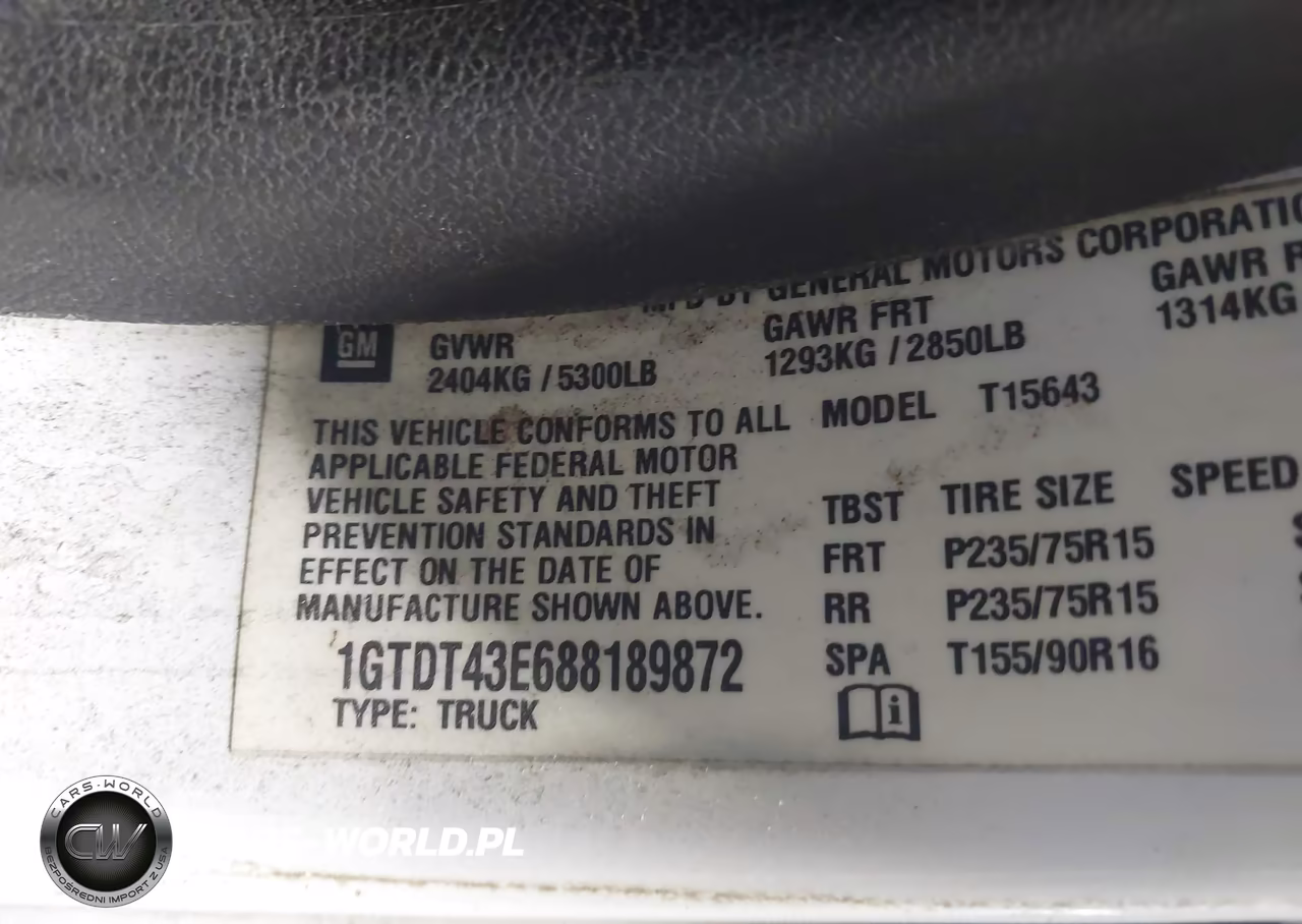 2008 GMC Canyon Sle2 VIN:1GTDT43E688189872 - 9