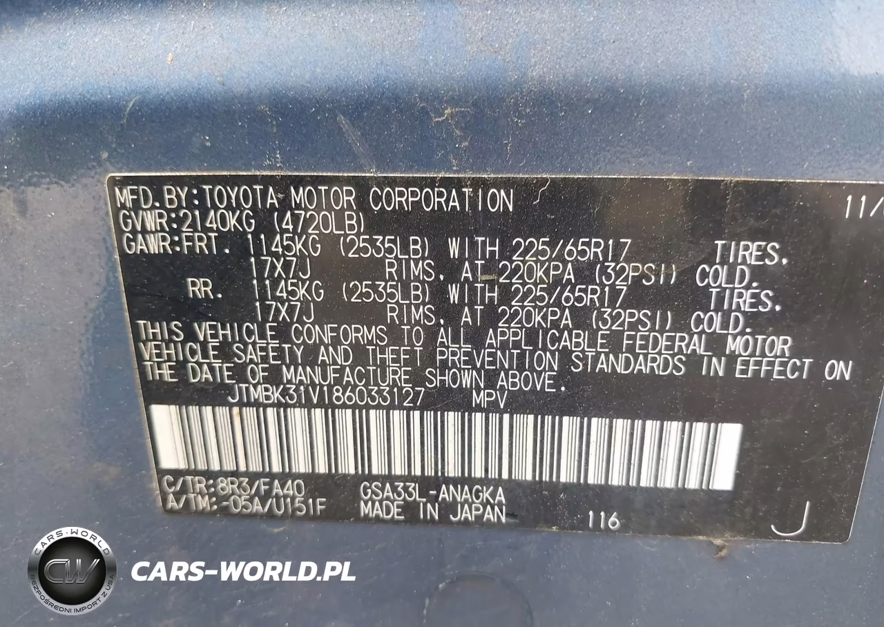 2008 Toyota Rav4 Ltd VIN:JTMBK31V186033127 - 9