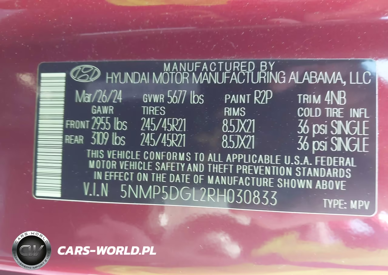 2024 Hyundai Santa Fe Calligraphy VIN:5NMP5DGL2RH030833 - 9