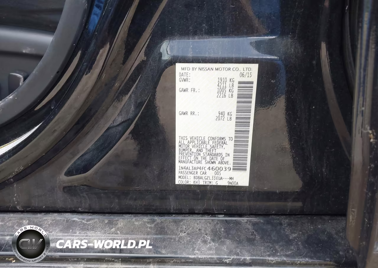 2015 Nissan Altima 2.5 S VIN:1N4AL3AP4FC460039 - 9