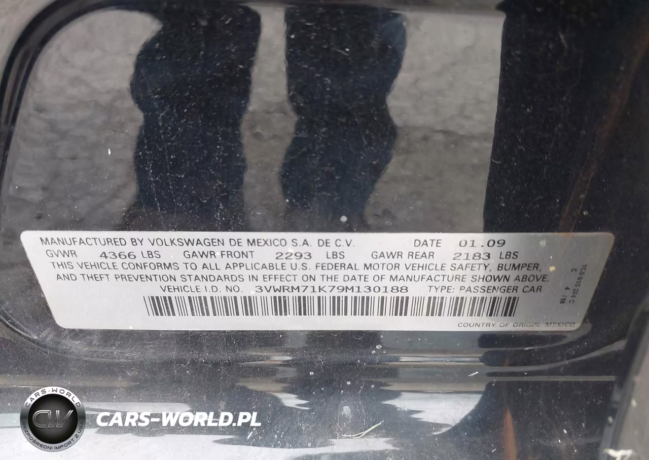 2009 Volkswagen Jetta Se VIN:3VWRM71K79M130188 - 9