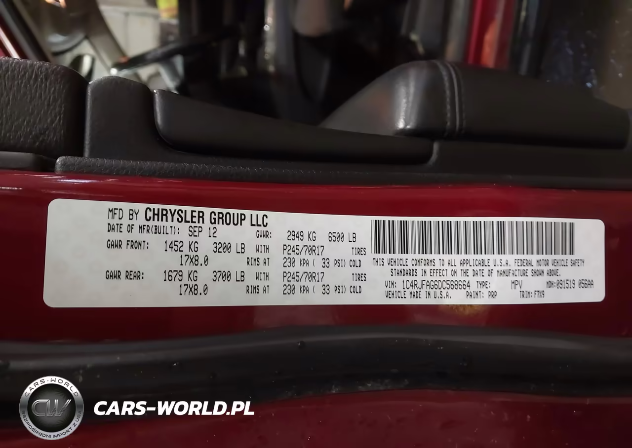 2013 Jeep Grand Cherokee Laredo VIN:1C4RJFAG6DC568664 - 9
