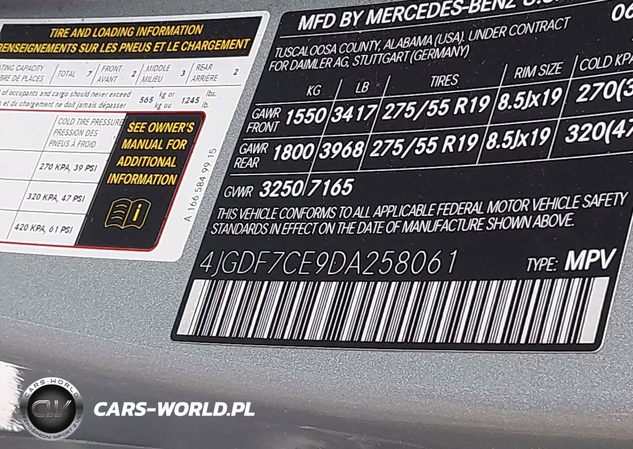 2013 Mercedes-Benz Gl 450 4Matic VIN:4JGDF7CE9DA258061 - 9
