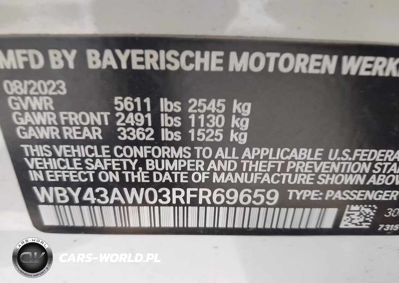 2024 BMW I4 Gran Coupe Edrive35 VIN:WBY43AW03RFR69659 - 9
