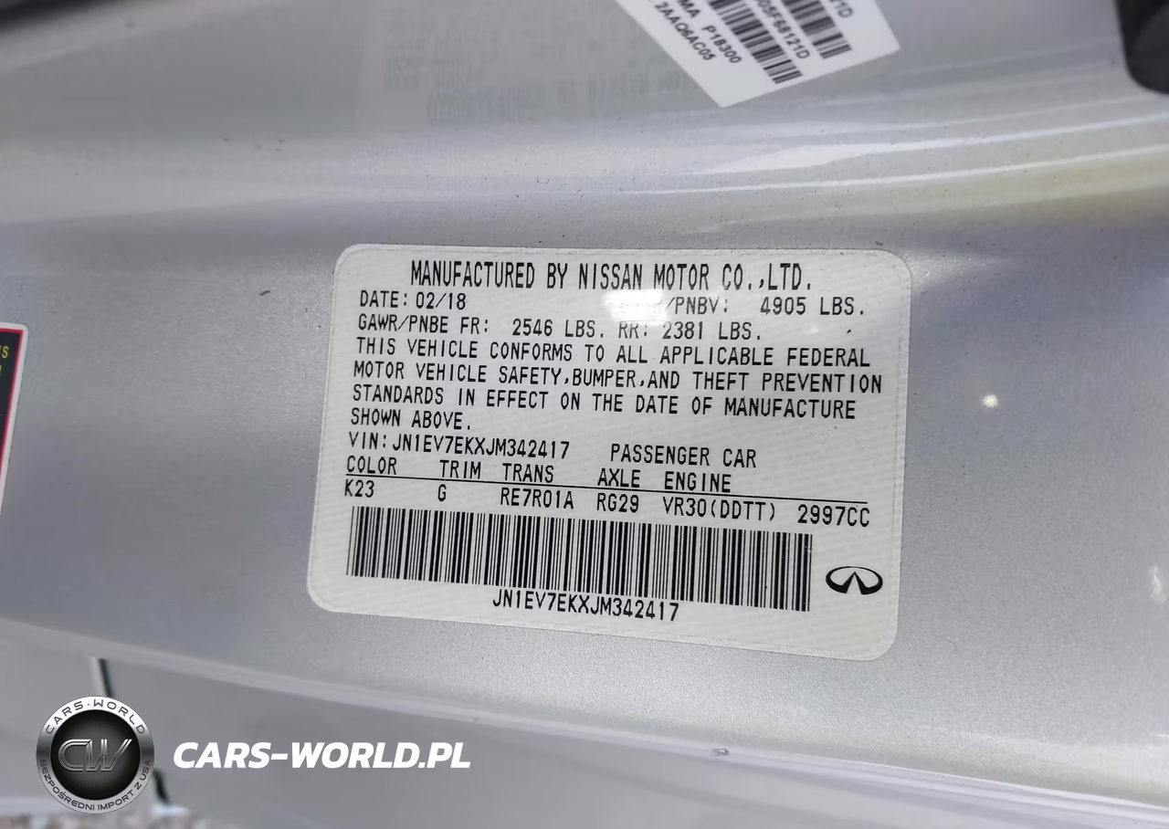 2018 Infiniti Q60 3.0T Luxe VIN:JN1EV7EKXJM342417 - 9