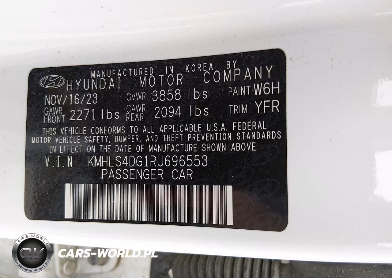 2024 Hyundai Elantra Sel VIN:KMHLS4DG1RU696553 - 9