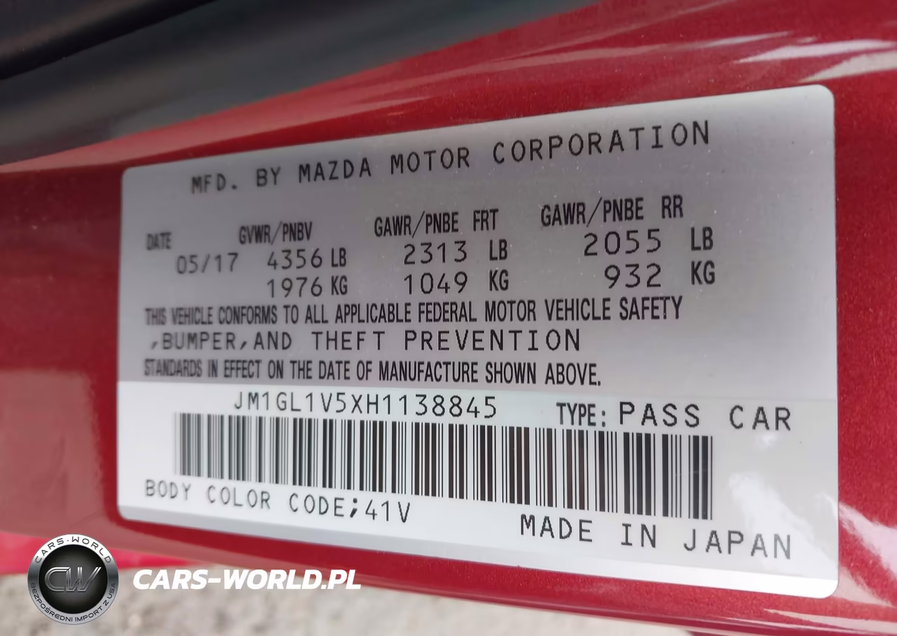 2017 Mazda Mazda6 Touring VIN:JM1GL1V5XH1138845 - 9