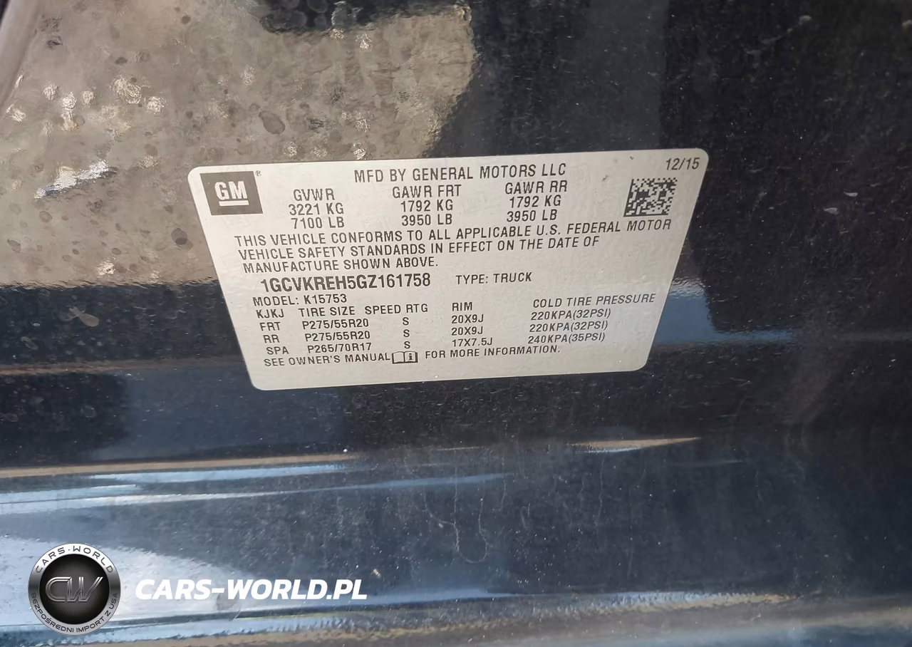 2016 Chevrolet Silverado 1500 2Lt VIN:1GCVKREH5GZ161758 - 9